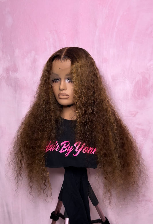 Brown Turks & Caicos 13x6 Frontal Deep Wave 28IN